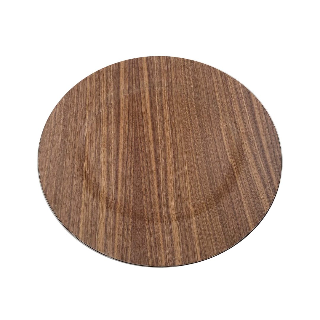 Imagem ilustrativa para Sousplat com acabamento em madeira D33cm