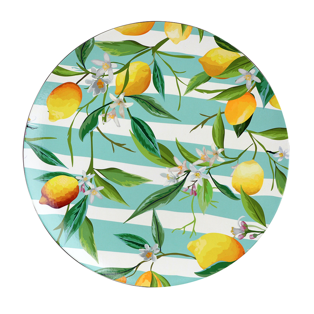 Imagem ilustrativa para Sousplat limão em plástico 33cm