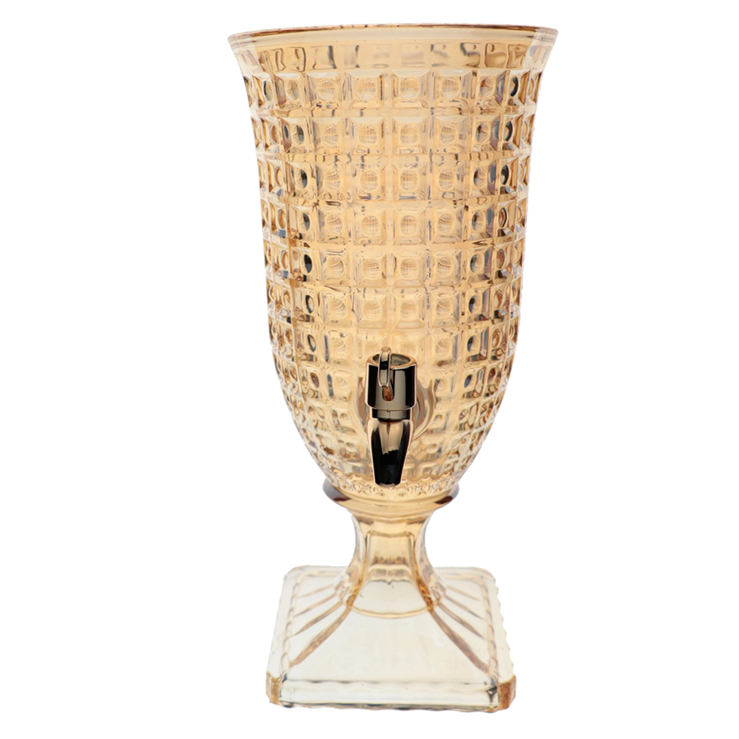 Fotografia para o produto Suqueira com pé em cristal ecológico 2l cor âmbar