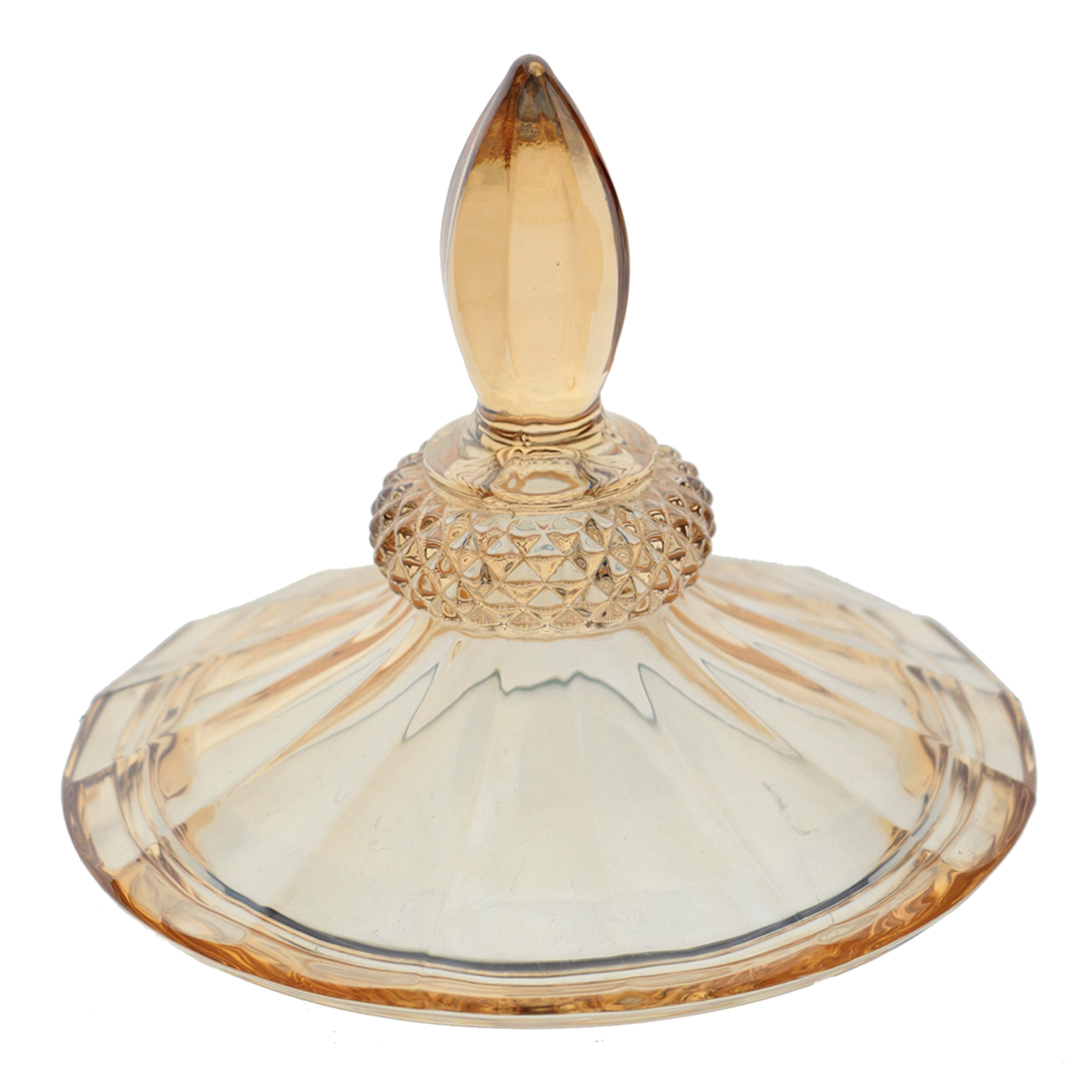 Fotografia para o produto Suqueira com pé em cristal ecológico 2l cor âmbar