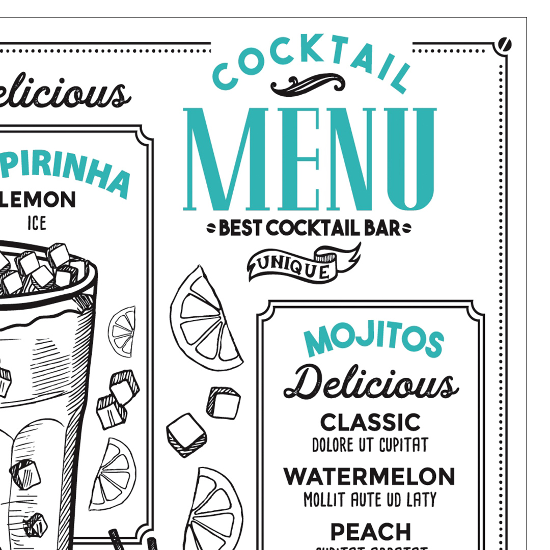 Fotografia para o produto Tabua retangular Cocktail em vidro L40xP30cm