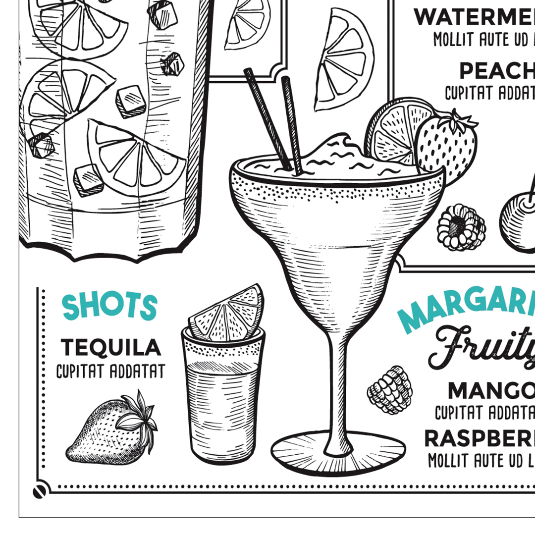 Fotografia para o produto Tabua retangular Cocktail em vidro L40xP30cm