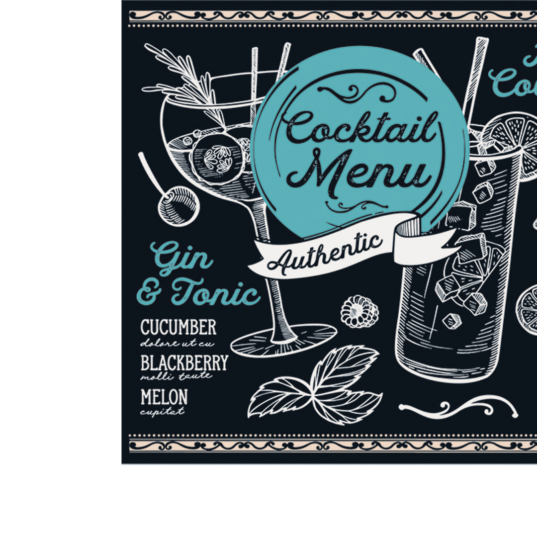 Fotografia para o produto Tabua retangular Drink em vidro L30xP20cm