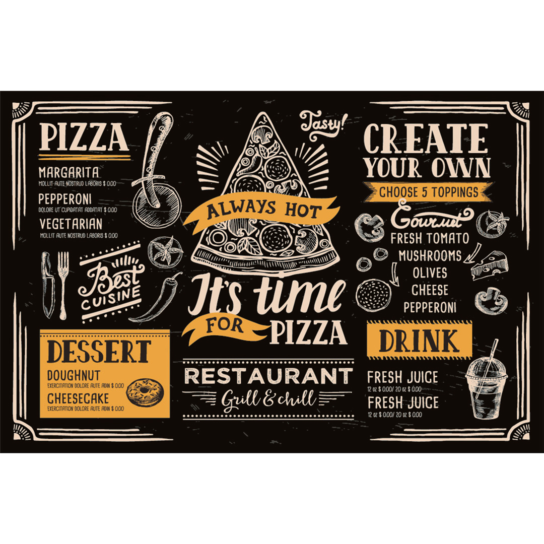 Fotografia para o produto Tabua retangular Pizza em vidro L30xP20cm