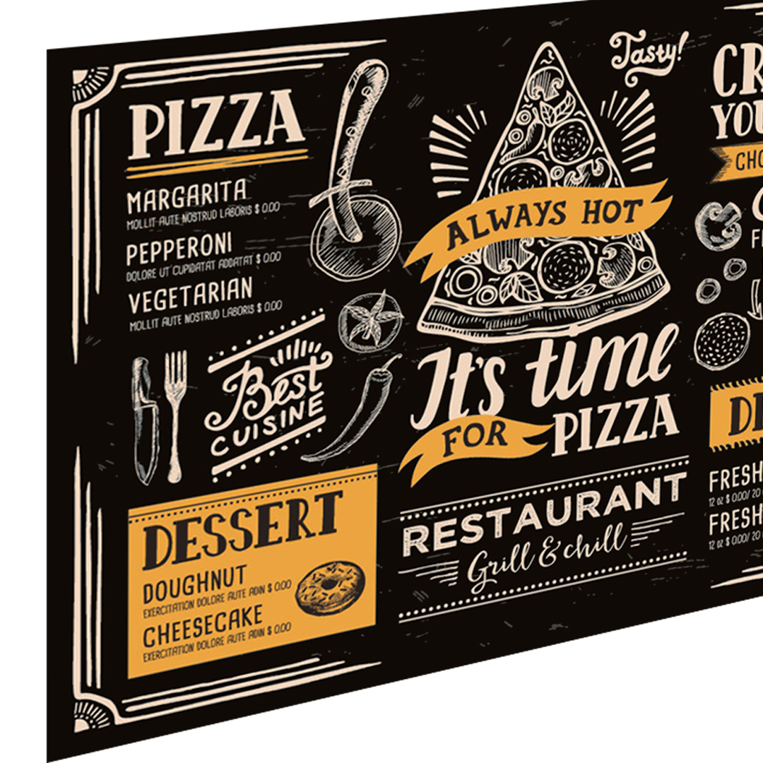 Fotografia para o produto Tabua retangular Pizza em vidro L30xP20cm