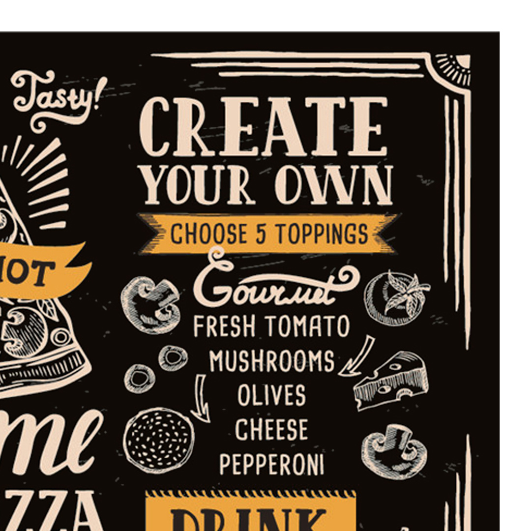 Fotografia para o produto Tábua retangular Pizza em vidro L40xP30cm