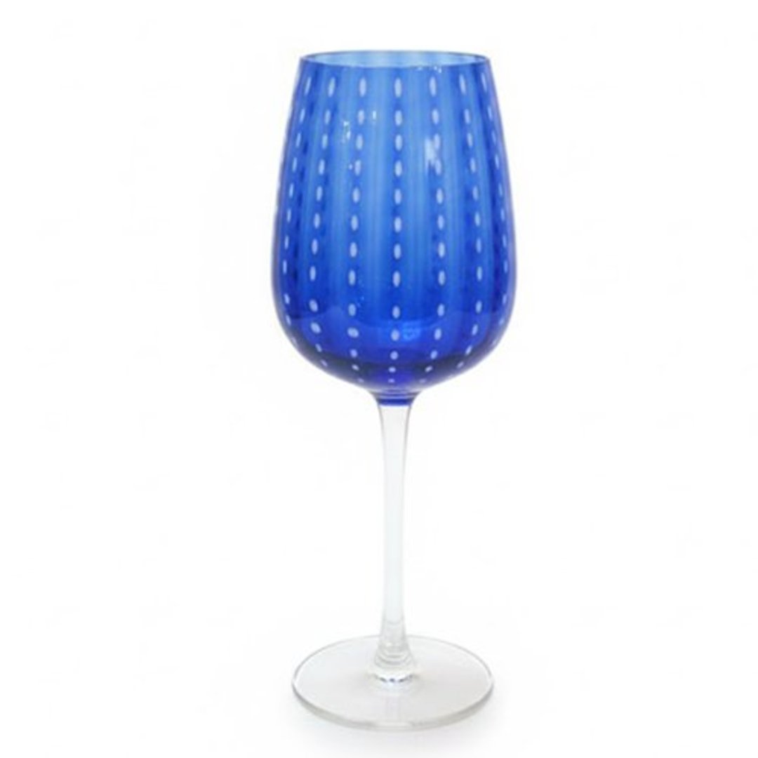Fotografia para o produto Taça para vinho em cristal 380ml A21cm azul royal