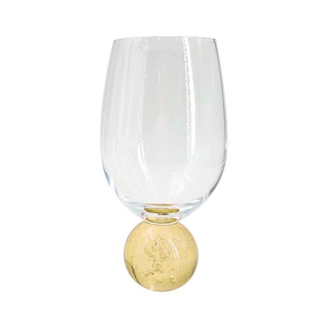 Imagem ilustrativa para Taça para vinho em cristal 450ml A16cm amarelo pastel