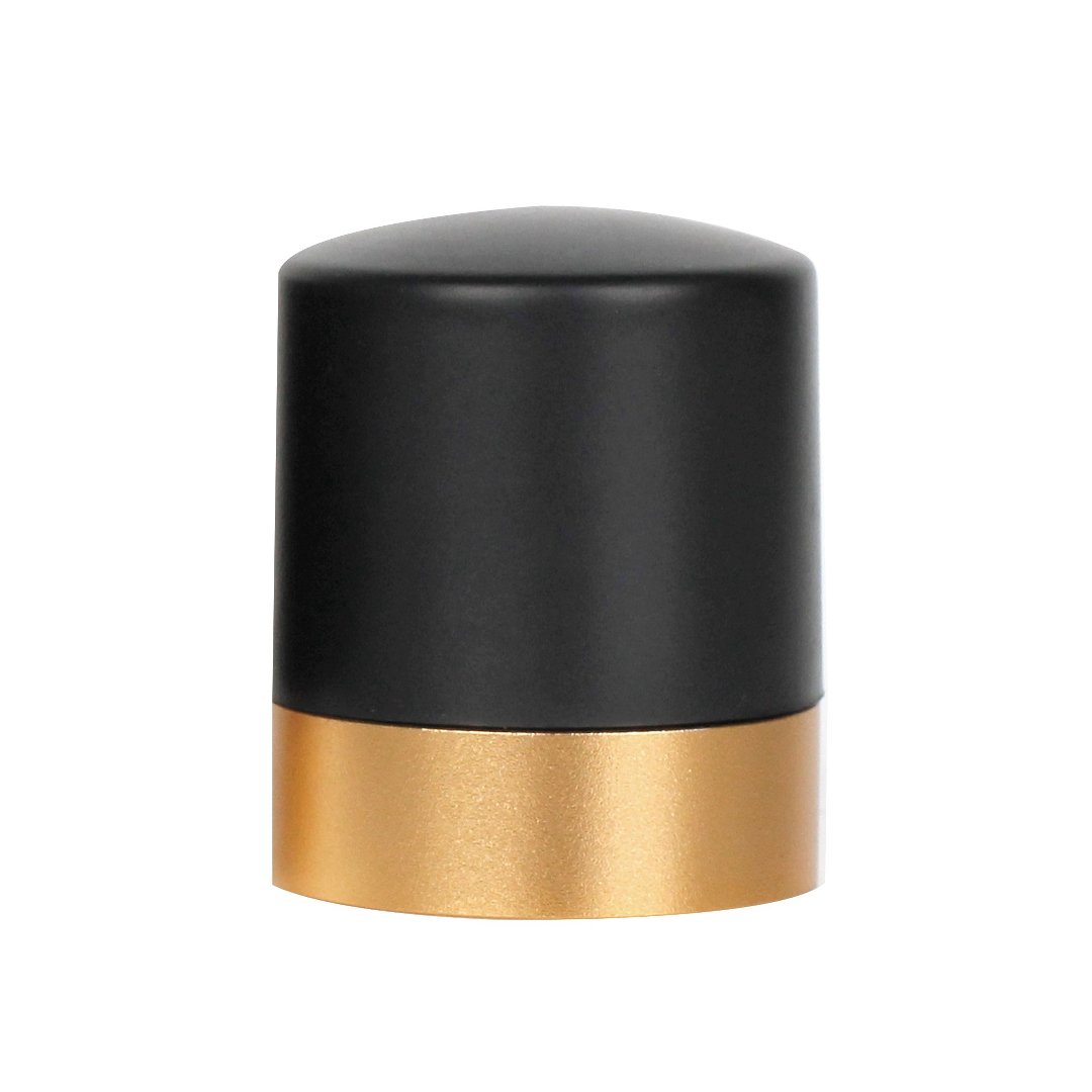 Imagem ilustrativa para Tampa de vinho em plástico e silicone dourada