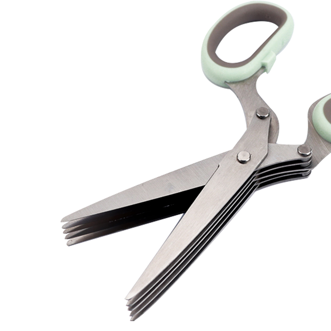 Fotografia para o produto Tesoura com 5 laminas para ervar e temperos em aco inox L19xP8xA2cm