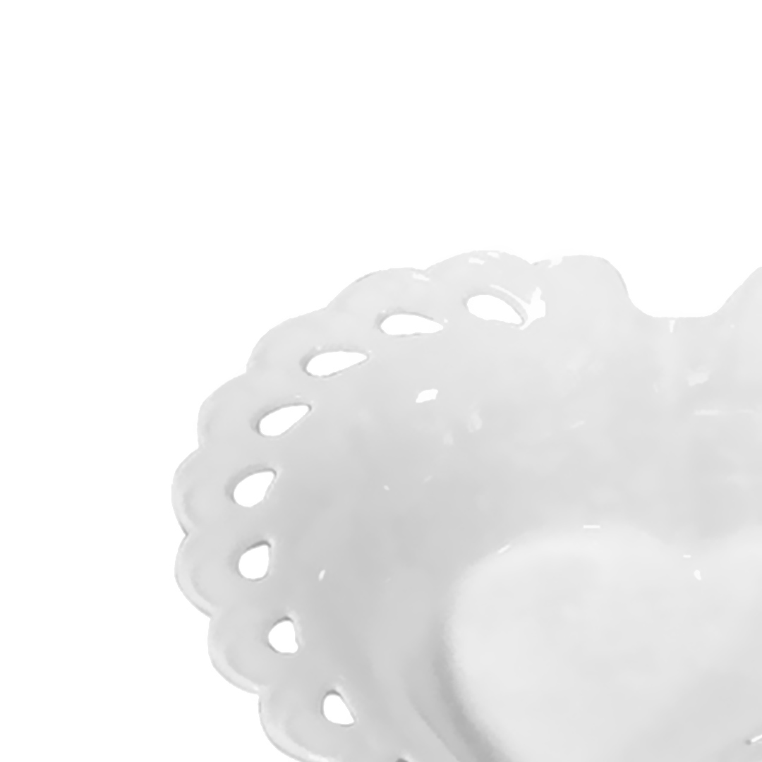 Fotografia para o produto Travessa coração em porcelana L29xP27,5xA2,5cm