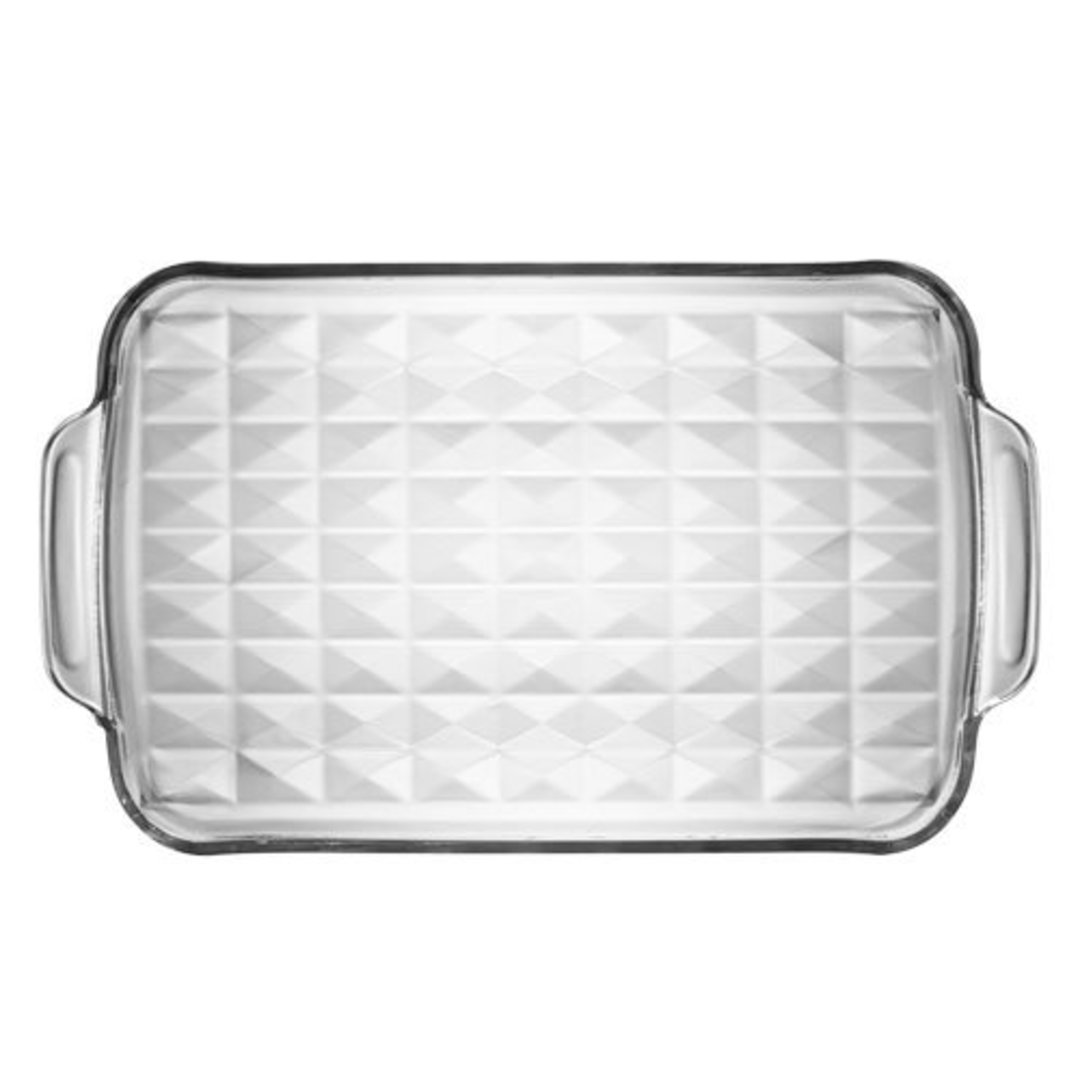 Imagem ilustrativa para Travessa decorativa em cristal ecológico P33,6xL20xA2cm