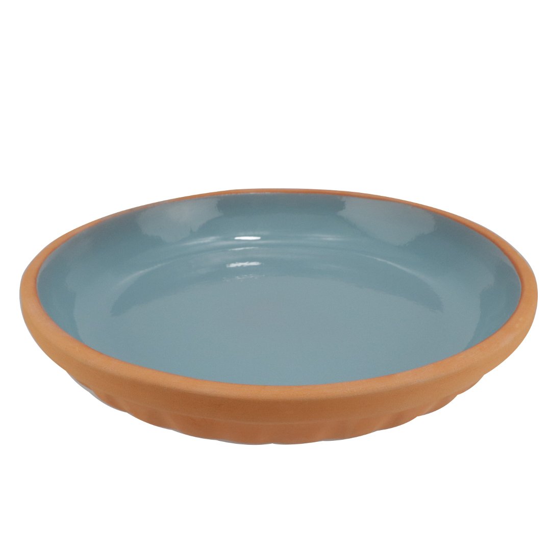 Imagem ilustrativa para Travessa redonda em cerâmica 2,5L D36xA6cm azul turquesa