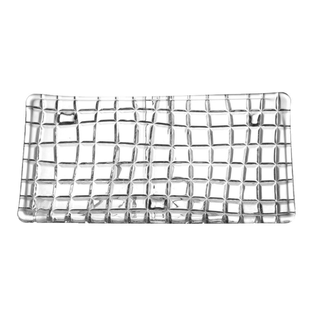 Imagem ilustrativa para Travessa retangular em cristal ecológico P27,7xL14xA2,7cm