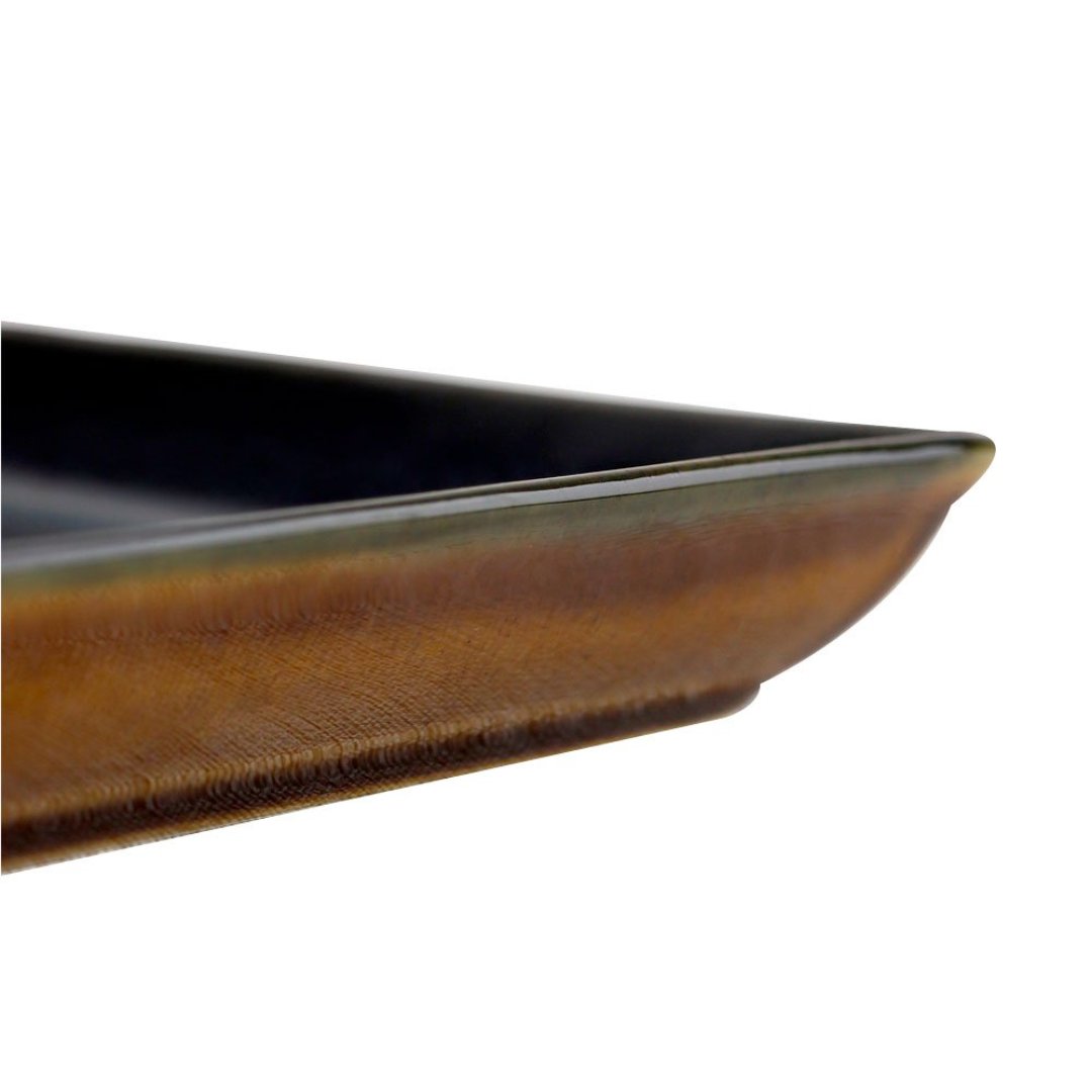 Fotografia para o produto Travessa retangular Noir em ceramica L34xP16xA3,5cm cor azul