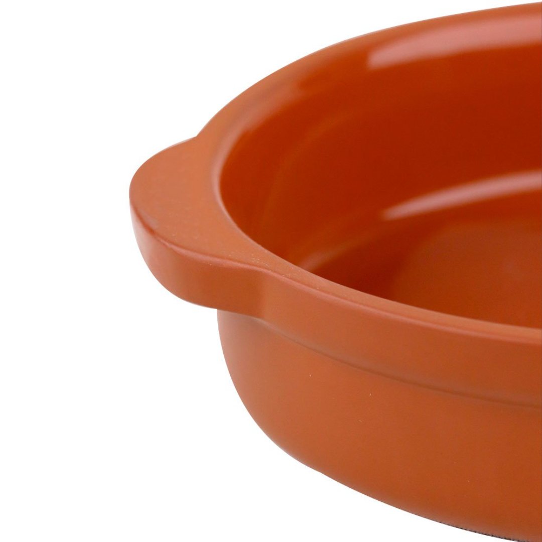 Fotografia para o produto Travessa Taverna redonda em ceramica L20xP18xA4,5cm cor marrom