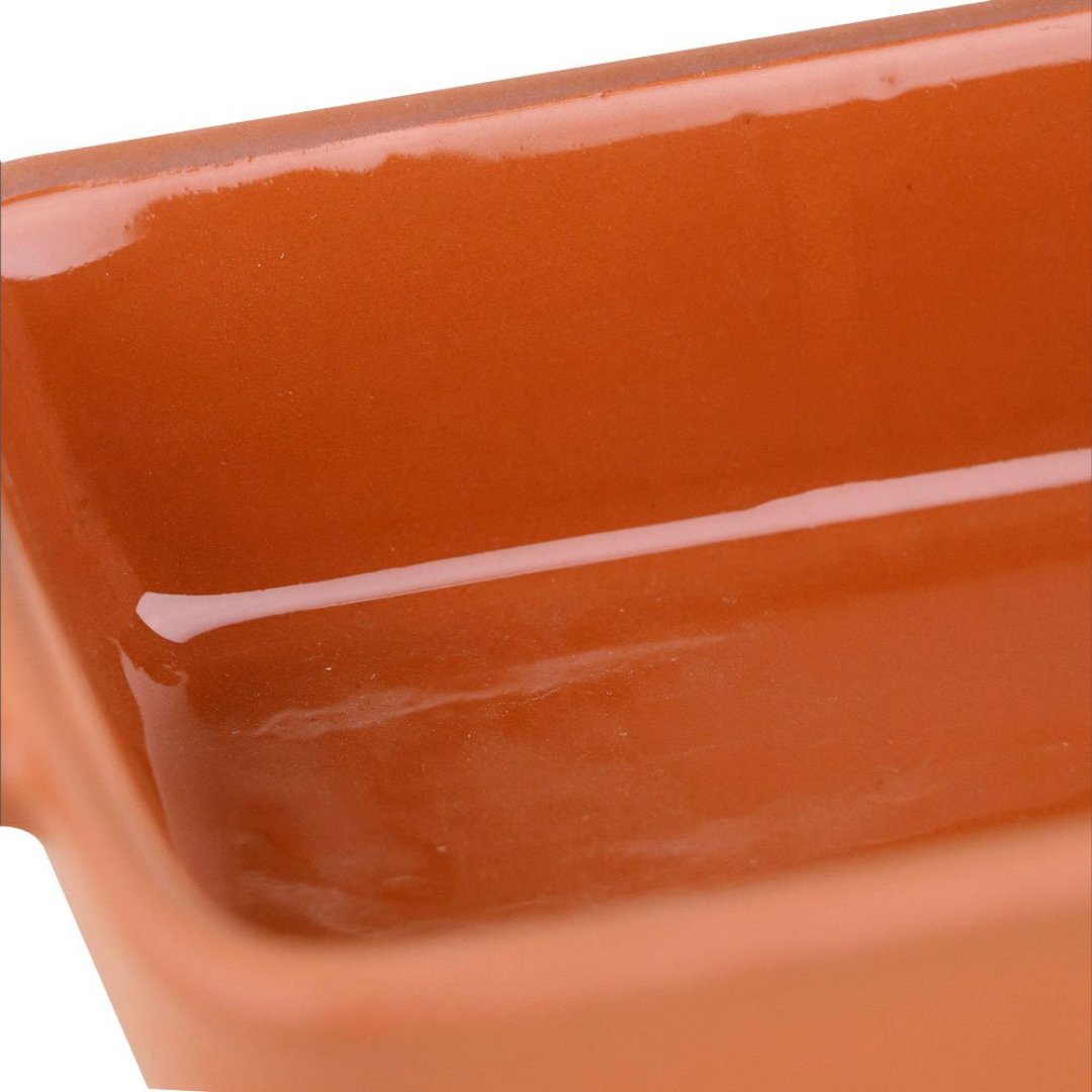 Fotografia para o produto Travessa Taverna retangular em ceramica L21xP12,8xA5,2cm cor marrom