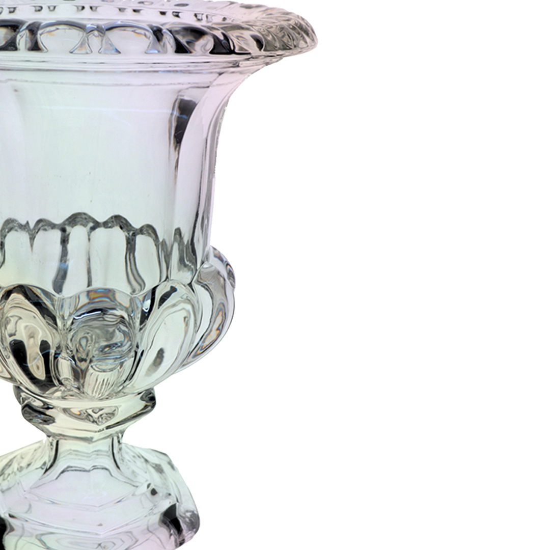 Fotografia para o produto Vaso com pé em cristal ecológico 011,5xA15cm cor furta-cor