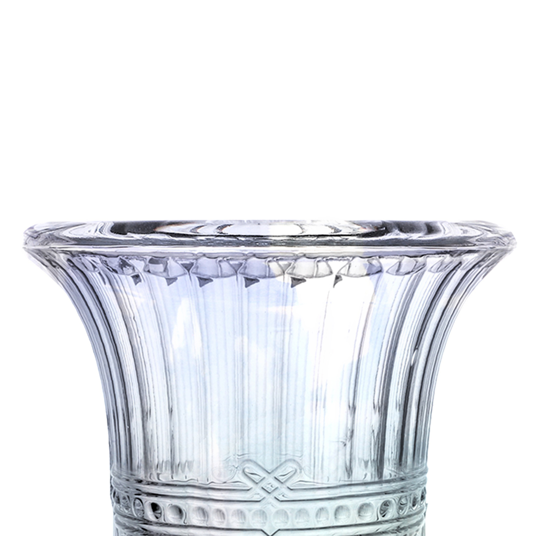 Fotografia para o produto Vaso com pé em cristal ecológico 015xA23.5cm cor furta-cor