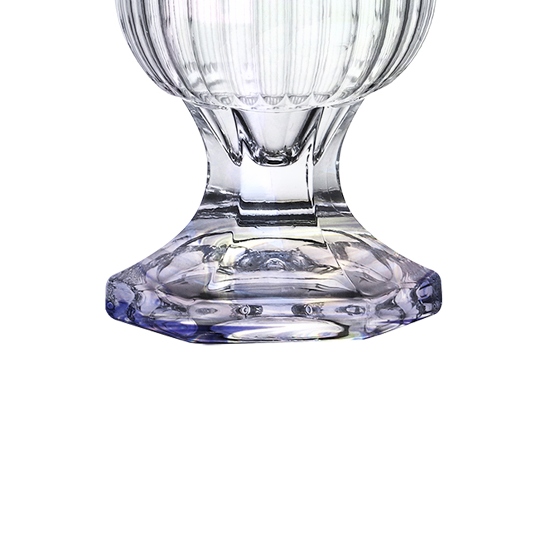 Fotografia para o produto Vaso com pé em cristal ecológico 015xA23.5cm cor furta-cor