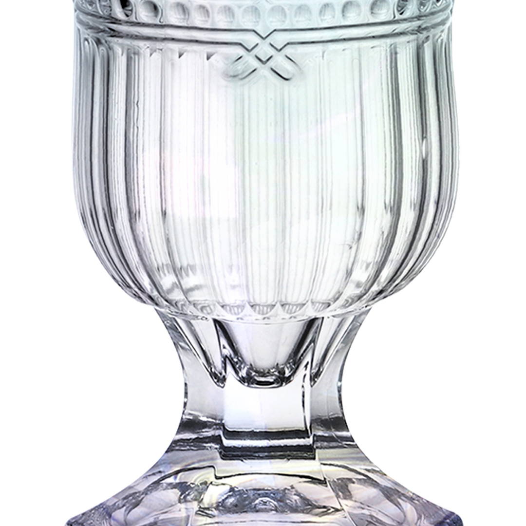 Fotografia para o produto Vaso com pé em cristal ecológico 015xA23.5cm cor furta-cor