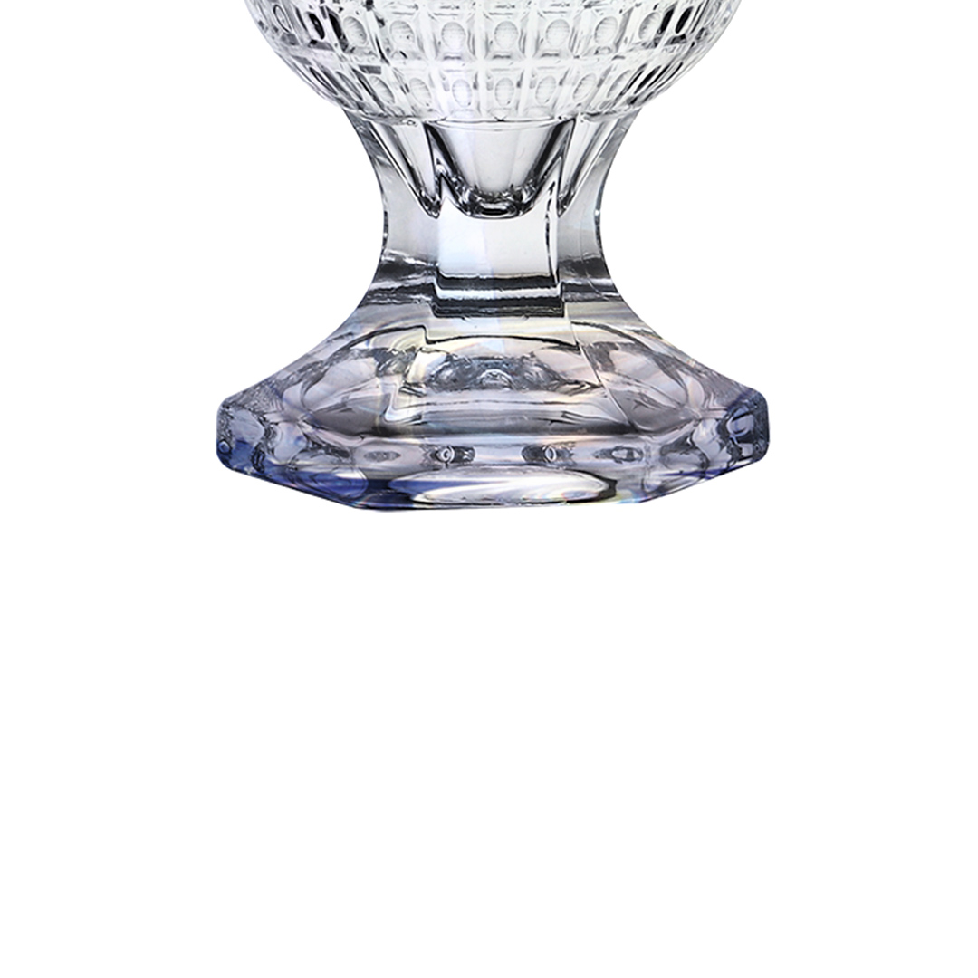 Fotografia para o produto Vaso com pé em cristal ecológico 015xA23.5cm cor furta-cor