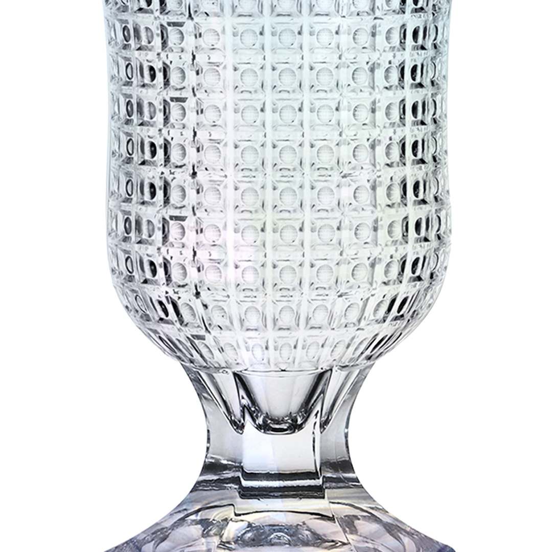 Fotografia para o produto Vaso com pé em cristal ecológico 015xA23.5cm cor furta-cor