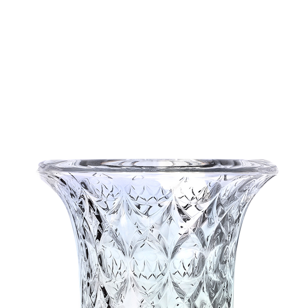 Fotografia para o produto Vaso com pé em cristal ecológico 015xA23.5cm cor furta-cor