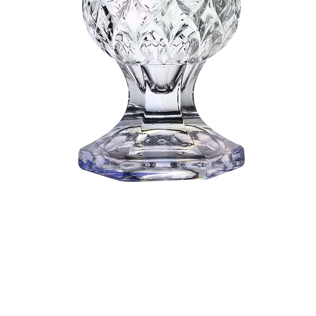 Fotografia para o produto Vaso com pé em cristal ecológico 015xA23.5cm cor furta-cor
