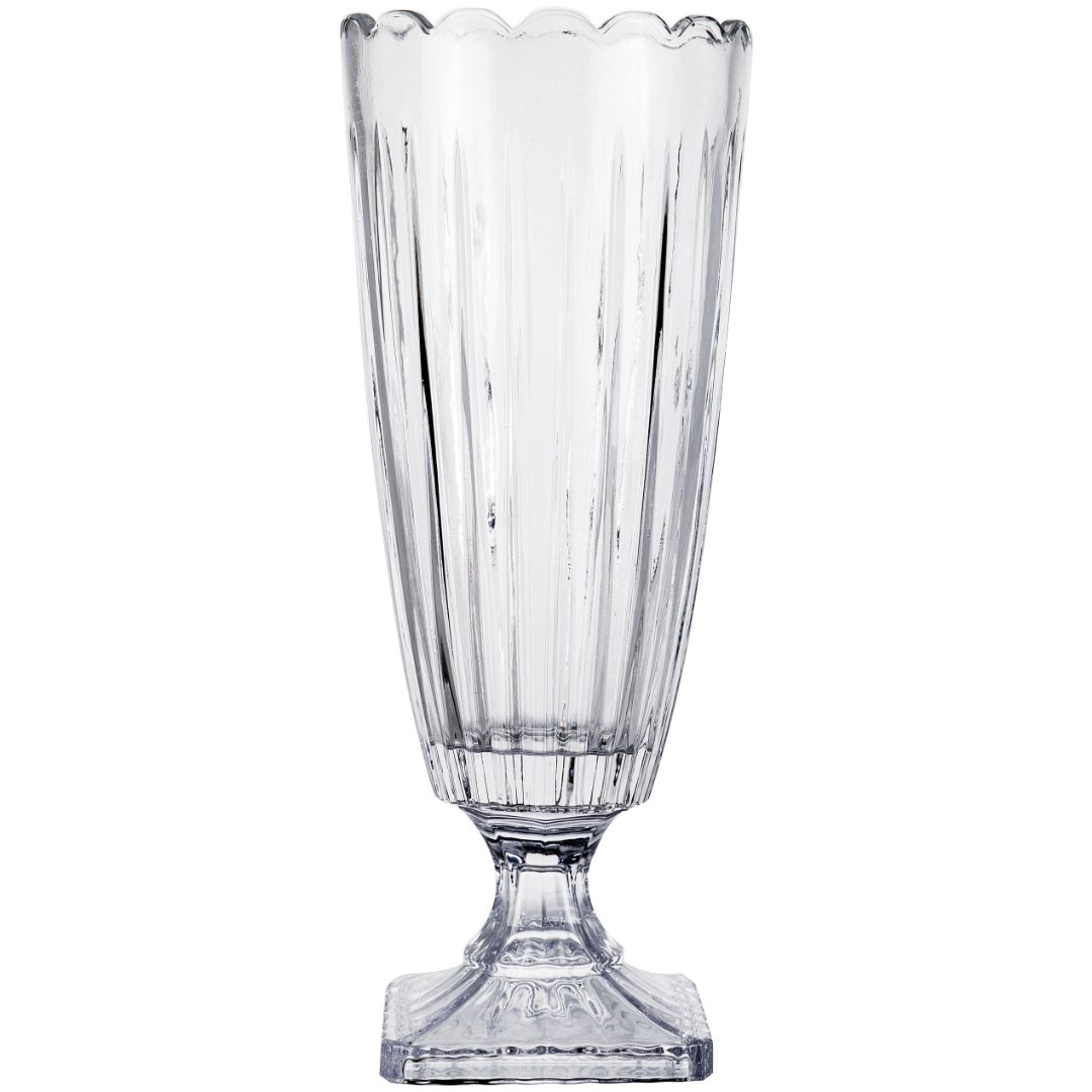 Imagem ilustrativa para Vaso em cristal ecológico com pé D15xA41cm
