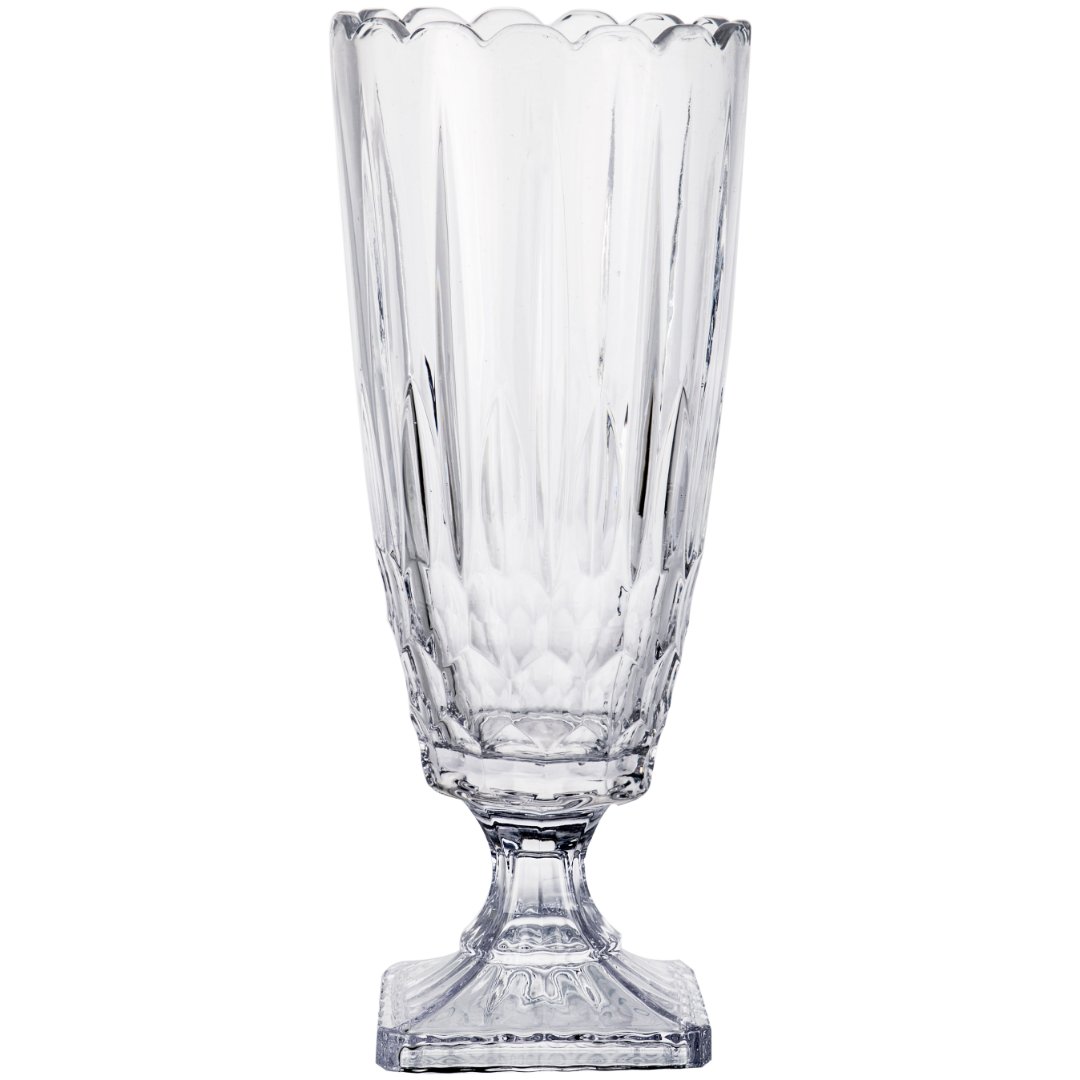 Imagem ilustrativa para Vaso em cristal ecológico com pé D15xA41cm