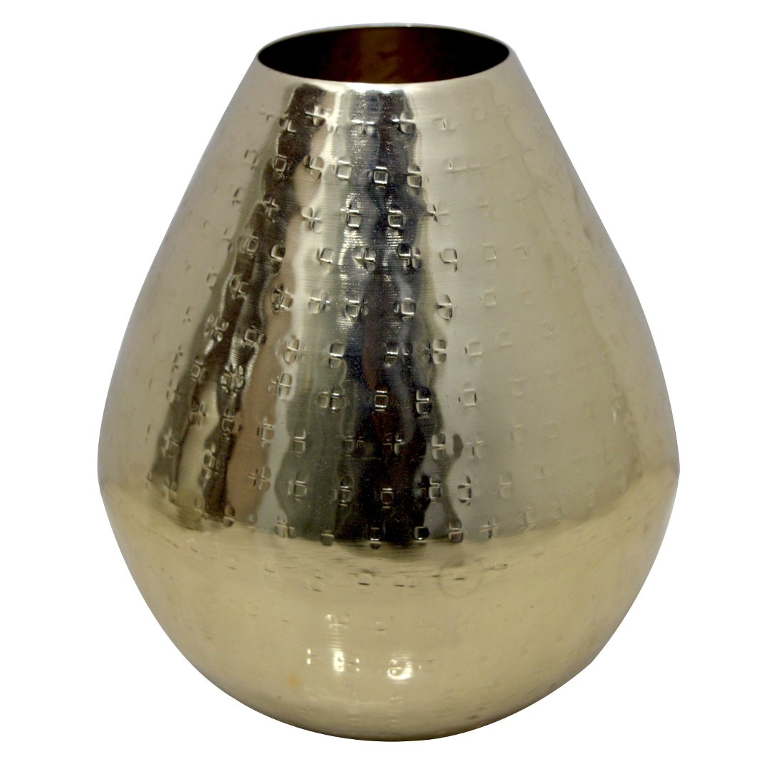 Imagem ilustrativa para Vaso em ferro 13xA15cm cor dourada