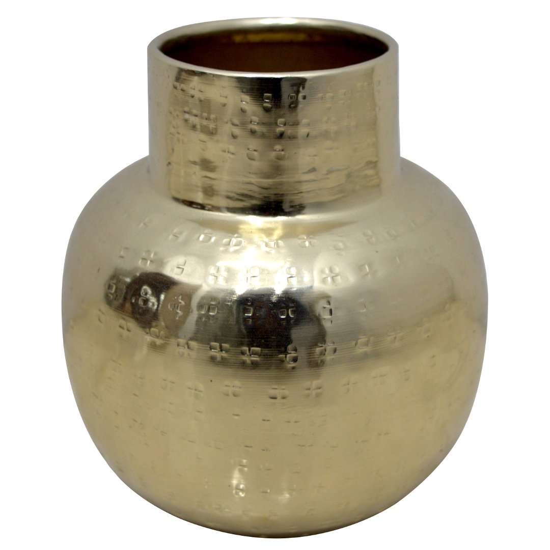 Fotografia para o produto Vaso em ferro 014xA15cm cor dourada