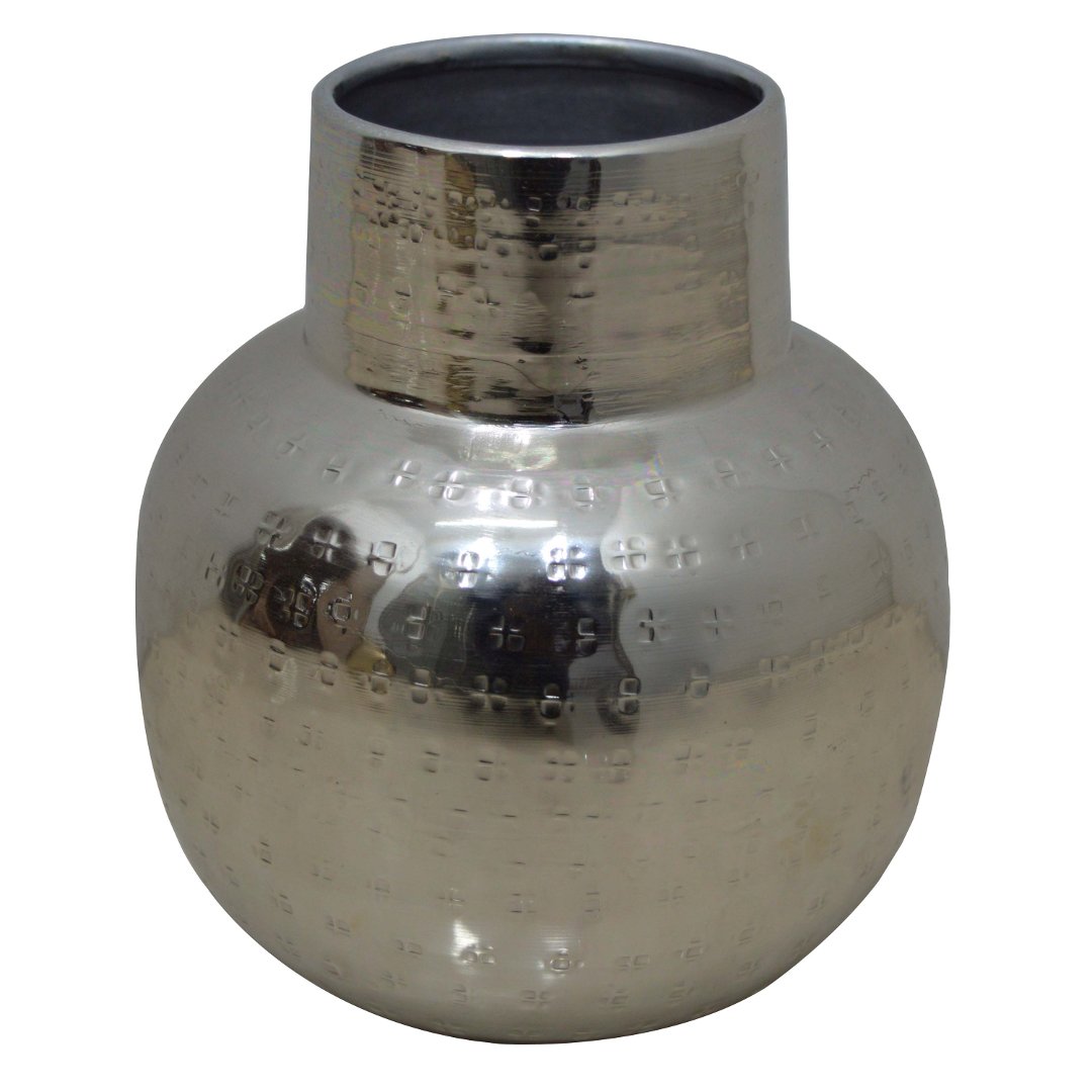 Fotografia para o produto Vaso em ferro 014xA15cm cor prata