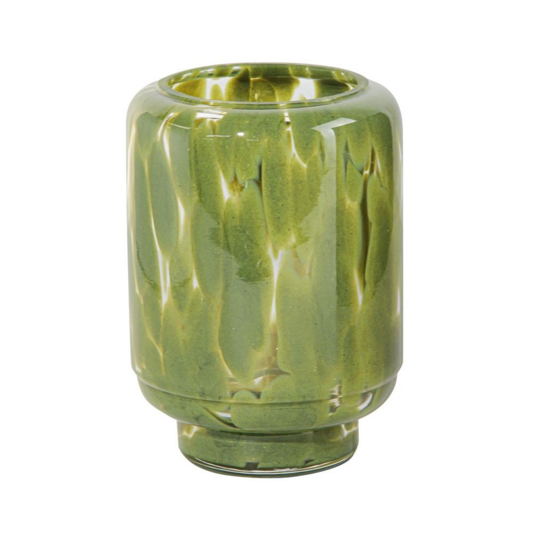 Imagem ilustrativa para Vaso murano em vidro D10xA14cm verde oliva
