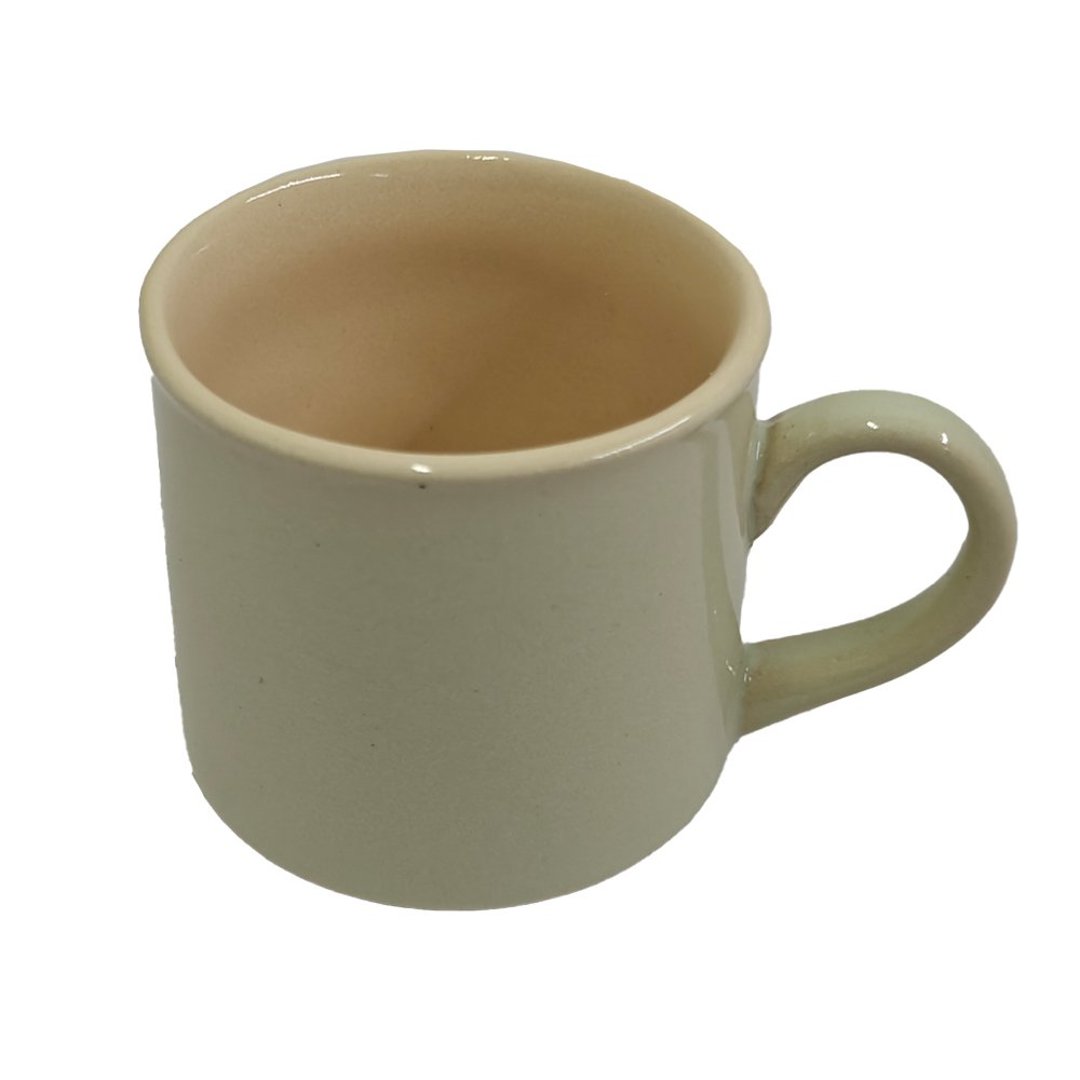 Imagem ilustrativa para Xicara para café em cerâmica 90ml Eucalipto/Off-white