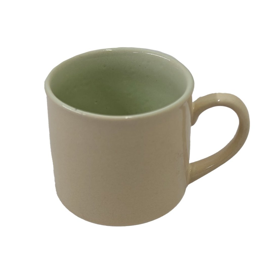 Imagem ilustrativa para Xicara para café em cerâmica 90ml Off-white/Eucalipto